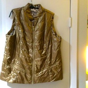 Chicos puffer gold vest
